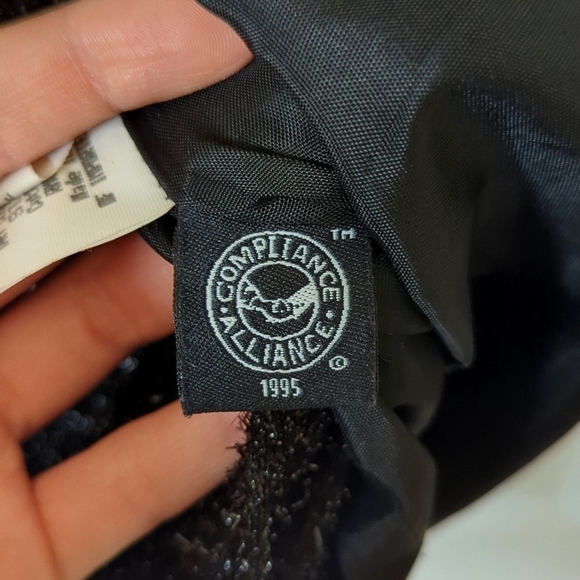 1995 Vintage Little Black Sparkle Knit Strapless Sheath Tube Mini Dress 4 - Picture 6 of 14